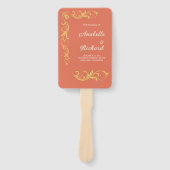 Elegant Victoriaans Wedding Handwaaier (Voorkant)