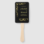 Elegant Victoriaans Wedding Handwaaier (Voorkant)