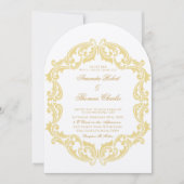 Elegant Victoriaans Wedding Kaart (Voorkant)