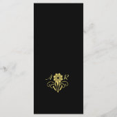 Elegant Victoriaans Wedding Menu (Achterkant)