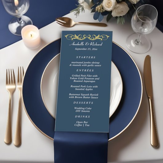 Elegant Victoriaans Wedding Menu
