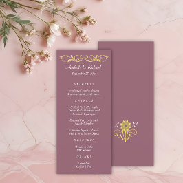 Elegant Victoriaans Wedding Menu