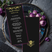 Elegant Victoriaans Wedding Menu