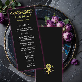 Elegant Victoriaans Wedding Menu