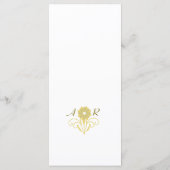 Elegant Victoriaans Wedding Menu (Achterkant)