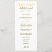 Elegant Victoriaans Wedding Menu (Voorkant)