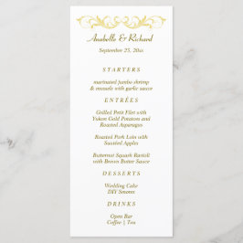 Elegant Victoriaans Wedding Menu