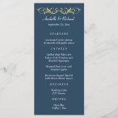 Elegant Victoriaans Wedding Menu (Voorkant)