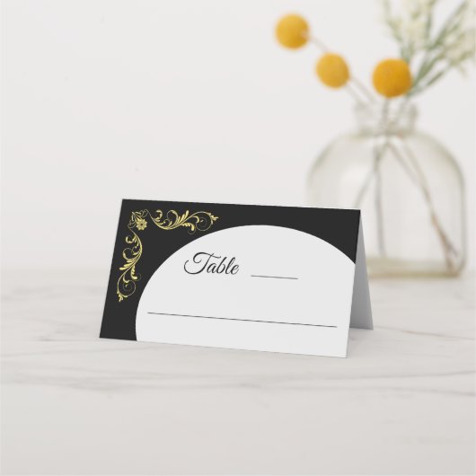 Elegant Victoriaans Wedding Plaatskaartje (Voorkant)