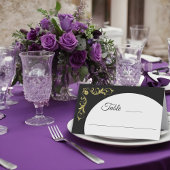 Elegant Victoriaans Wedding Plaatskaartje