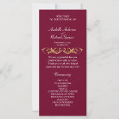 Elegant Victoriaans Wedding Programme (Voorkant)