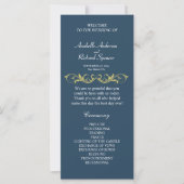 Elegant Victoriaans Wedding Programme (Voorkant)