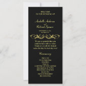 Elegant Victoriaans Wedding Programme (Voorkant)