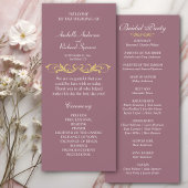 Elegant Victoriaans Wedding Programme