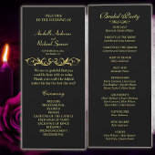 Elegant Victoriaans Wedding Programme
