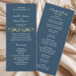 Elegant Victoriaans Wedding Programme