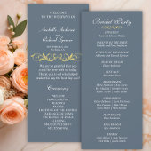 Elegant Victoriaans Wedding Programme