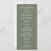 Elegant Victoriaans Wedding Programme (Achterkant)