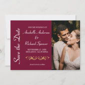Elegant Victoriaans Wedding Save The Date (Voorkant)