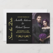 Elegant Victoriaans Wedding Save The Date (Voorkant)