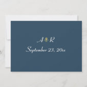 Elegant Victoriaans Wedding Save The Date (Achterkant)