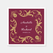 Elegant Victoriaans Wedding Servet (Voorkant)