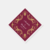 Elegant Victoriaans Wedding Servet (Hoek)