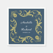 Elegant Victoriaans Wedding Servet (Voorkant)