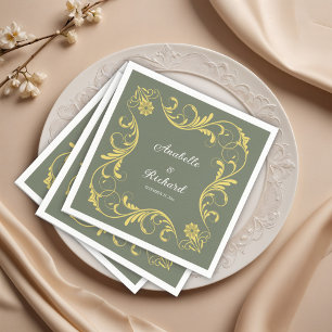 Elegant Victoriaans Wedding Servet