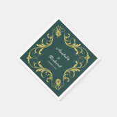 Elegant Victoriaans Wedding Servet (Hoek)