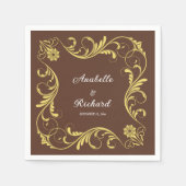 Elegant Victoriaans Wedding Servet (Voorkant)