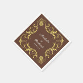 Elegant Victoriaans Wedding Servet (Hoek)