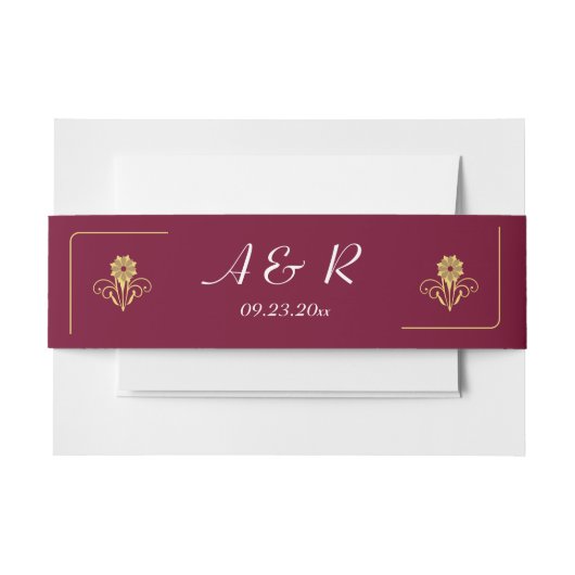 Elegant Victoriaans Wedding Uitnodigingen Wikkel (Voorkant Voorbeeld)