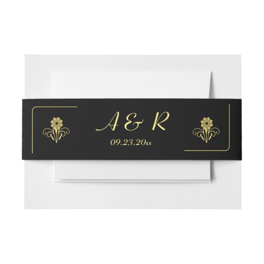 Elegant Victoriaans Wedding Uitnodigingen Wikkel (Voorkant Voorbeeld)