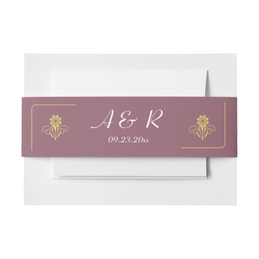 Elegant Victoriaans Wedding Uitnodigingen Wikkel (Voorkant Voorbeeld)