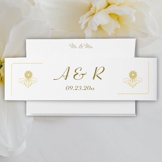 Elegant Victoriaans Wedding Uitnodigingen Wikkel