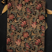 Elegant  Victoriaans Zwarte Floral Tissuepapier