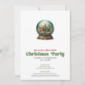 Elegant Victorian Christmas Ball Gathering Kaart (Voorkant)
