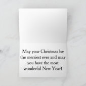 Elegant Victorian Christmas Steam Train Feestdagen Kaart (Binnen)