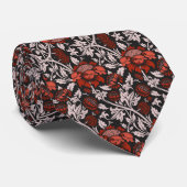 Elegant Victorian Floral Pattern Stropdas (Opgerold)