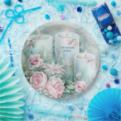 Elegant Victorian Holiday Paper Plate - Custom Papieren Bordje (Feest)