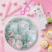 Elegant Victorian Holiday Paper Plate - Custom Papieren Bordje (Feest)