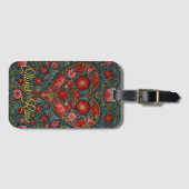 Elegant Victorian Valentines Day heart design Bagagelabel (Voorkant (horizontaal))