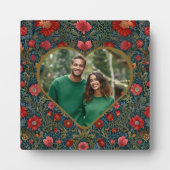 Elegant Victorian Valentines heart photo template Fotoplaat (Voorkant)