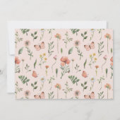 Elegant Vier Oosters Wilde Wilde Bloedbloem 4e ver Kaart (Achterkant)