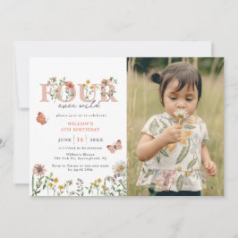 Elegant Vier Oosters Wilde Wilde Bloedbloem 4e ver Kaart