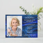 Elegant viering van de foto van Life Blue Marble Kaart (Staand voorkant)