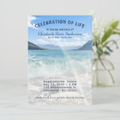 Elegant viering van de herdenking van het leven kaart (Staand voorkant)