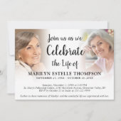 Elegant viering van het leven 3 Foto's Memorial In Kaart (Voorkant)