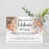 Elegant viering van het leven 3 Foto's Memorial In Kaart (Staand voorkant)